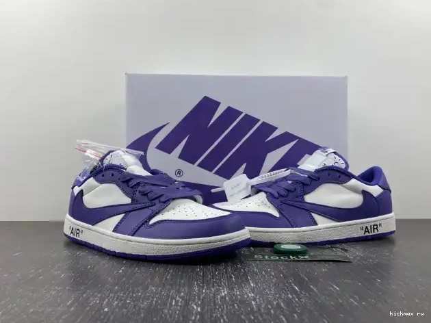 Cheap MAX AIR X JORDAN SCOTT 1 TRAVIS DM7890-386 OFF-WHITE X CUSTOM 0613